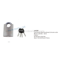 Half covering bridge chrome plated padlock